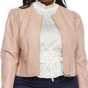 RYEGRASS - Blush Pink Leather Jacket - NWT